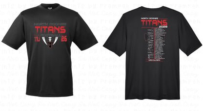 Titans 11U Football Roster Tee DriFit